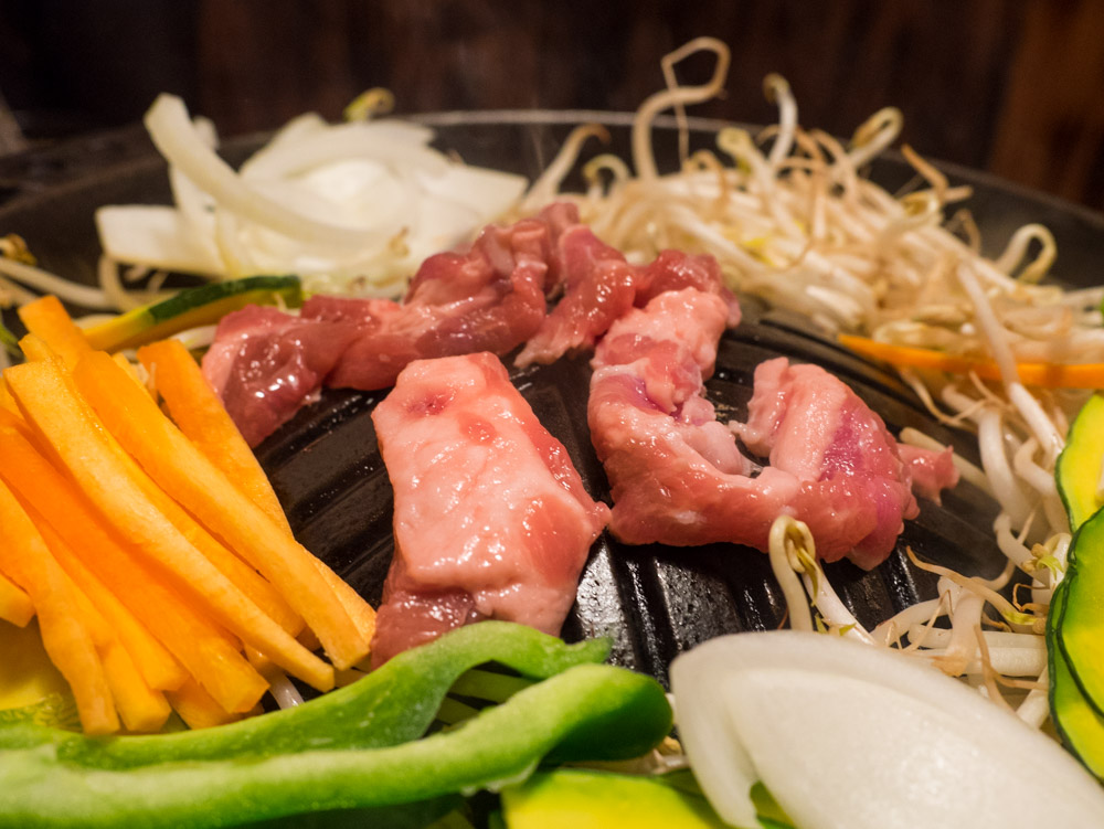 ジンギスカンの焼き方