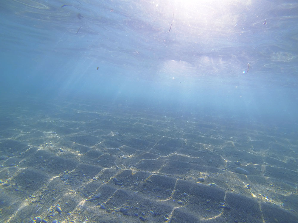 ムルク浜の海中