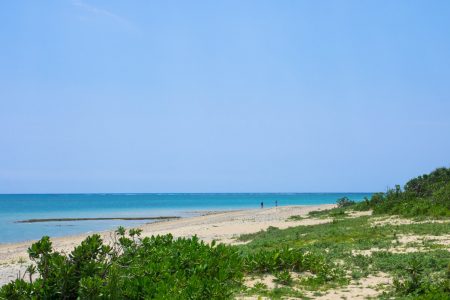 長い砂浜