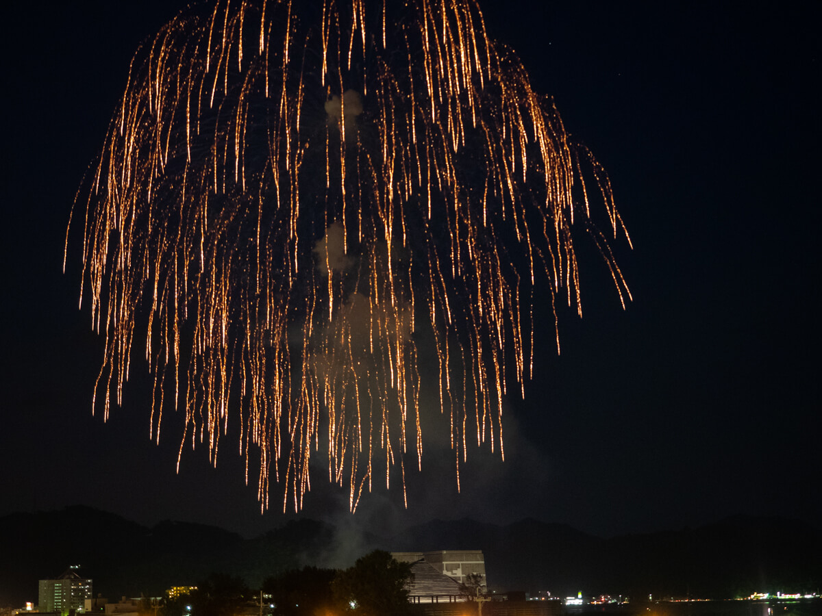 名護夏祭りにいってきました 間近に打ち上がる花火を オリオンビール片手に Oday