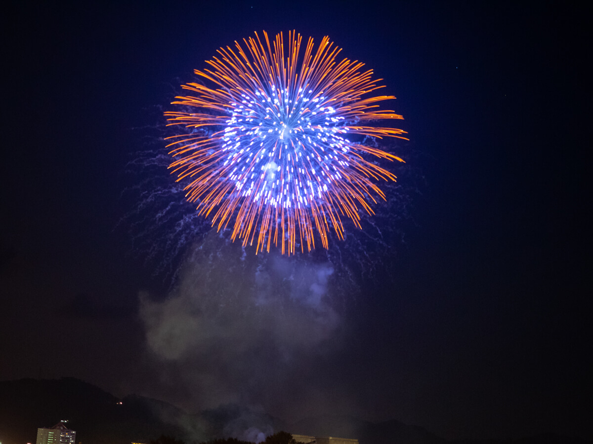 名護夏祭りにいってきました 間近に打ち上がる花火を オリオンビール片手に Oday